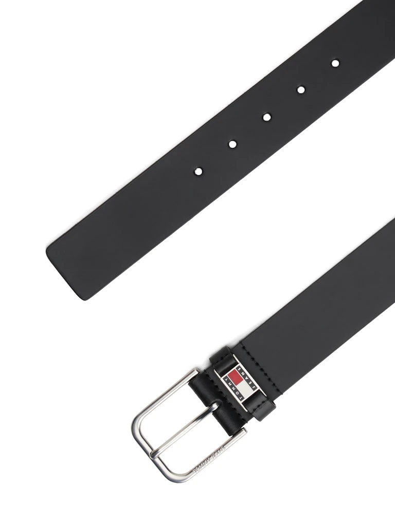 Tommy Hilfiger Erkek Siyah Standart 4 cm Kemer