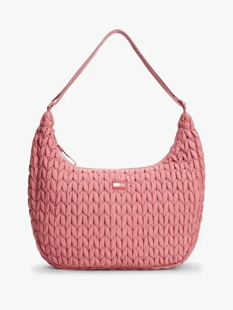 Tommy Hilfiger Kadın Kapitone Pembe Çapraz Çanta