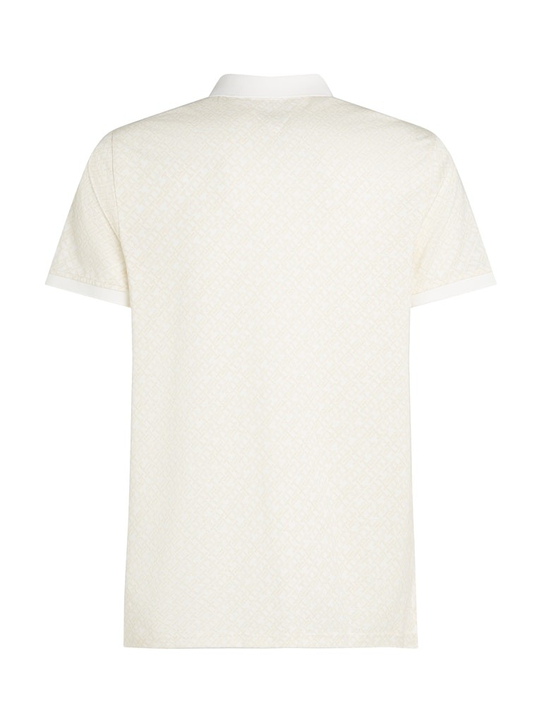Tommy Hilfiger Pamuk Beyaz Erkek Kısa Kollu Düğmeli Polo Yaka T-Shirt - MW0MW392180K5