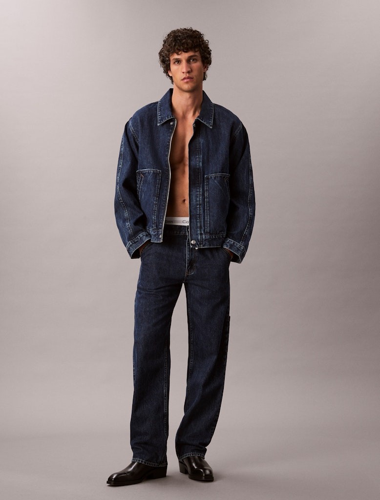 Calvin Klein Erkek Lacivert Denim Mont
