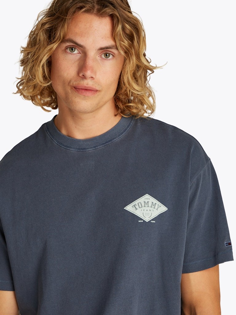 Tommy Hilfiger Rejeneratif Pamuk Mavi Erkek Kısa Kollu T-Shirt - DM0DM20806C1G