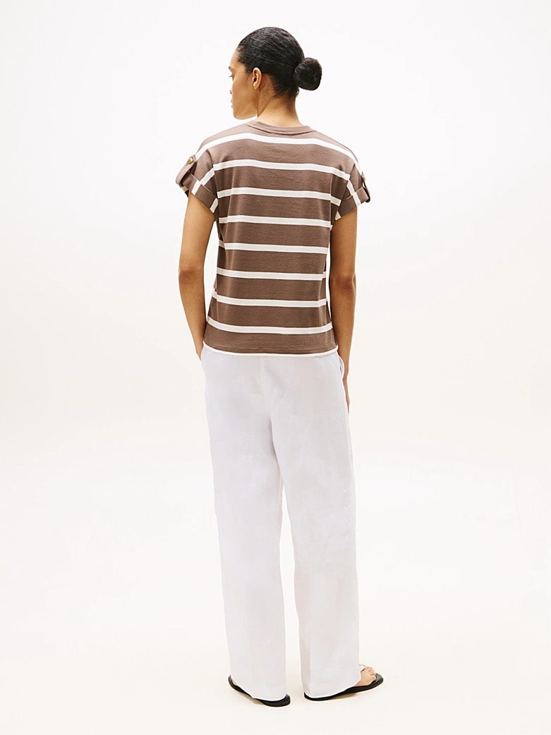 Tommy Hilfiger Kadın Kahverengi T-Shirt