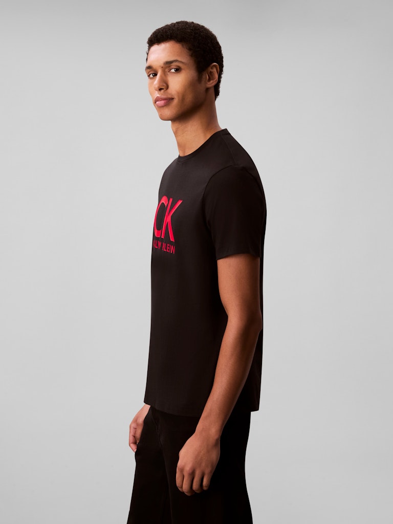 Calvin Klein Erkek Siyah O Yaka T-Shirt