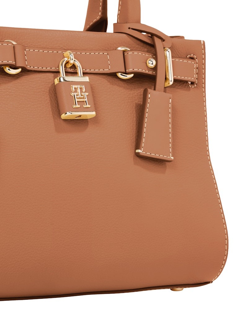 Tommy Hilfiger Deri Kahverengirengi Kadın Tote Çanta - AW0AW17188GPA