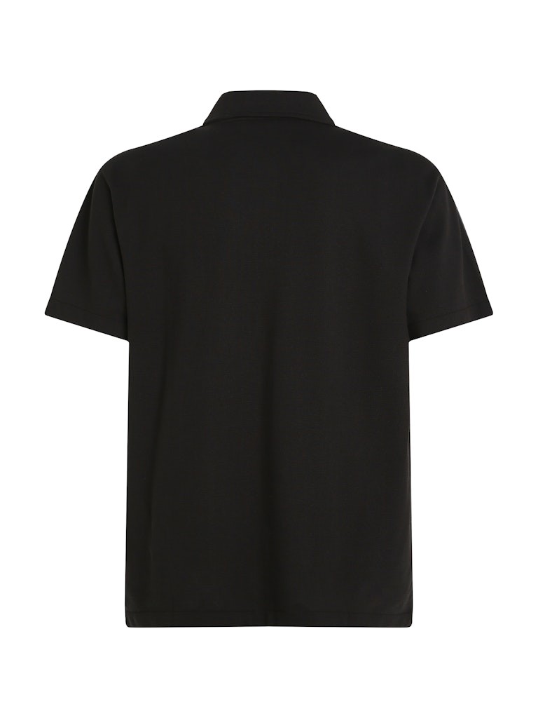 Calvin Klein Pamuk Siyah Erkek Kısa Kollu Düğmeli Polo Yaka T-Shirt - J30J327240BEH