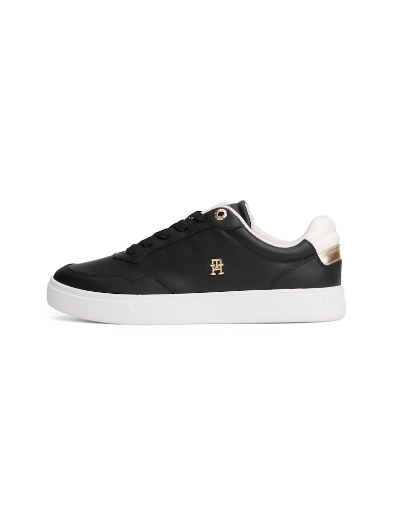 Tommy Hilfiger Kadın Siyah Kısa Taban Court Sneakers