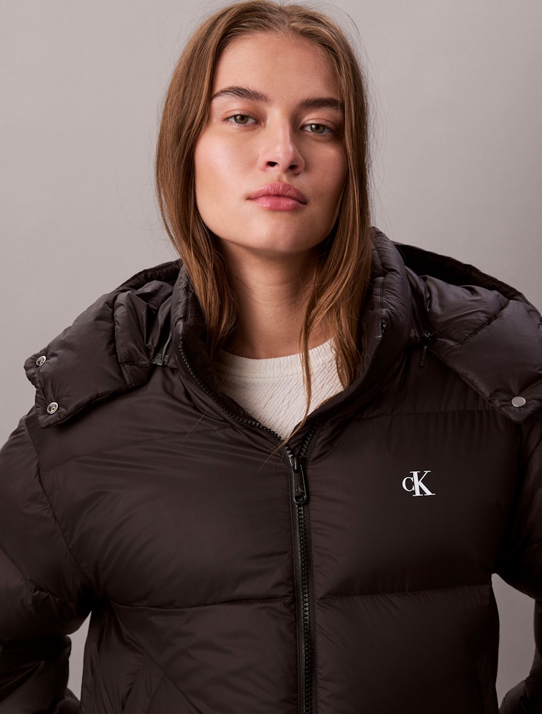 Calvin Klein Kadın Puffer Siyah Mont