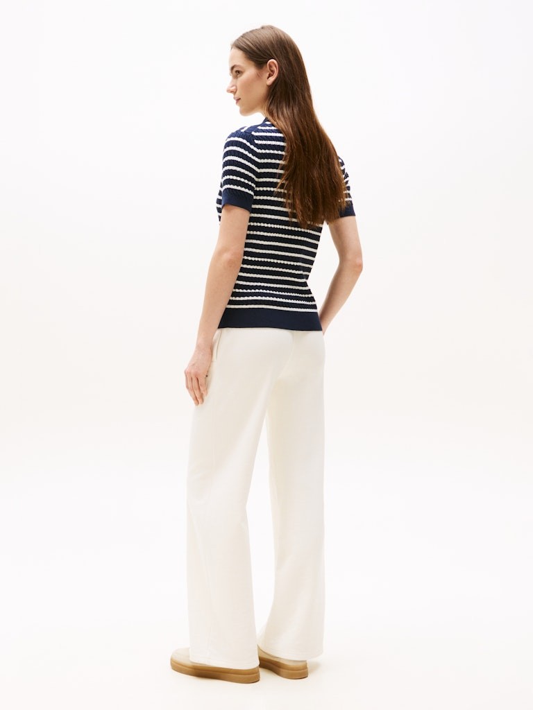 Tommy Hilfiger Kadın Lacivert Polo Yaka Triko - WW0WW414740BB