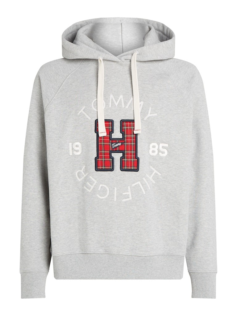 Tommy Hilfiger Logolu Erkek Gri Sweatshirt - DM0DM21259P01