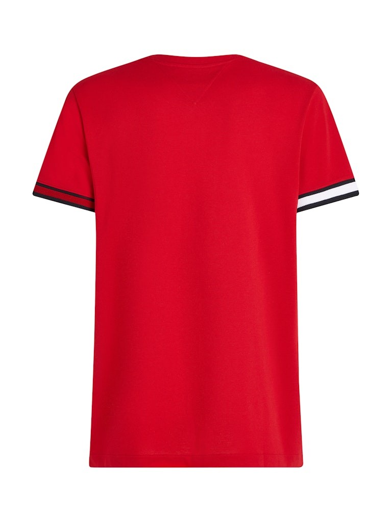 Tommy Hilfiger Pamuk Kırmızı Erkek Kısa Kollu T-Shirt