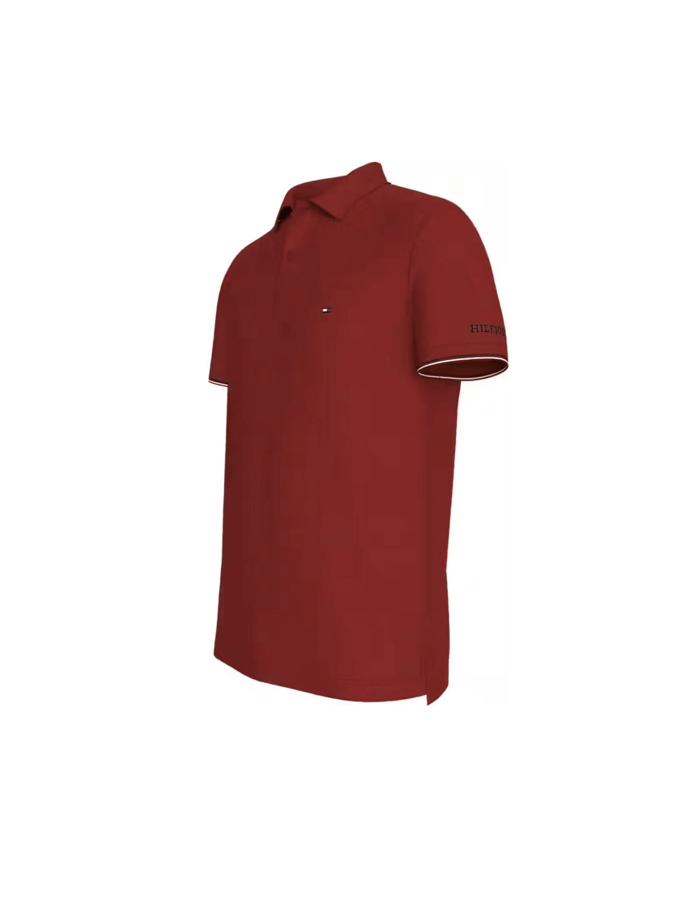 Tommy Hilfiger Pamuklu Kırmızı Erkek Slim Fit Polo Yaka T Shirt 