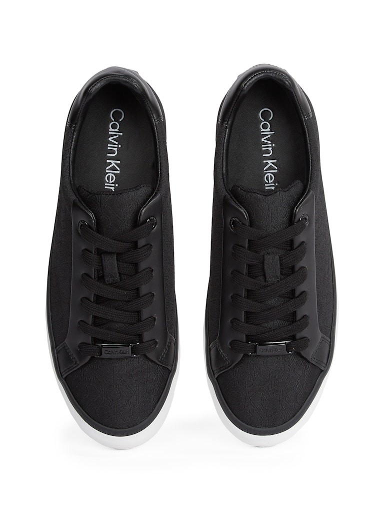 Calvin Klein Siyah Kadın Kısa Taban Sneakers - HW0HW02412BEH