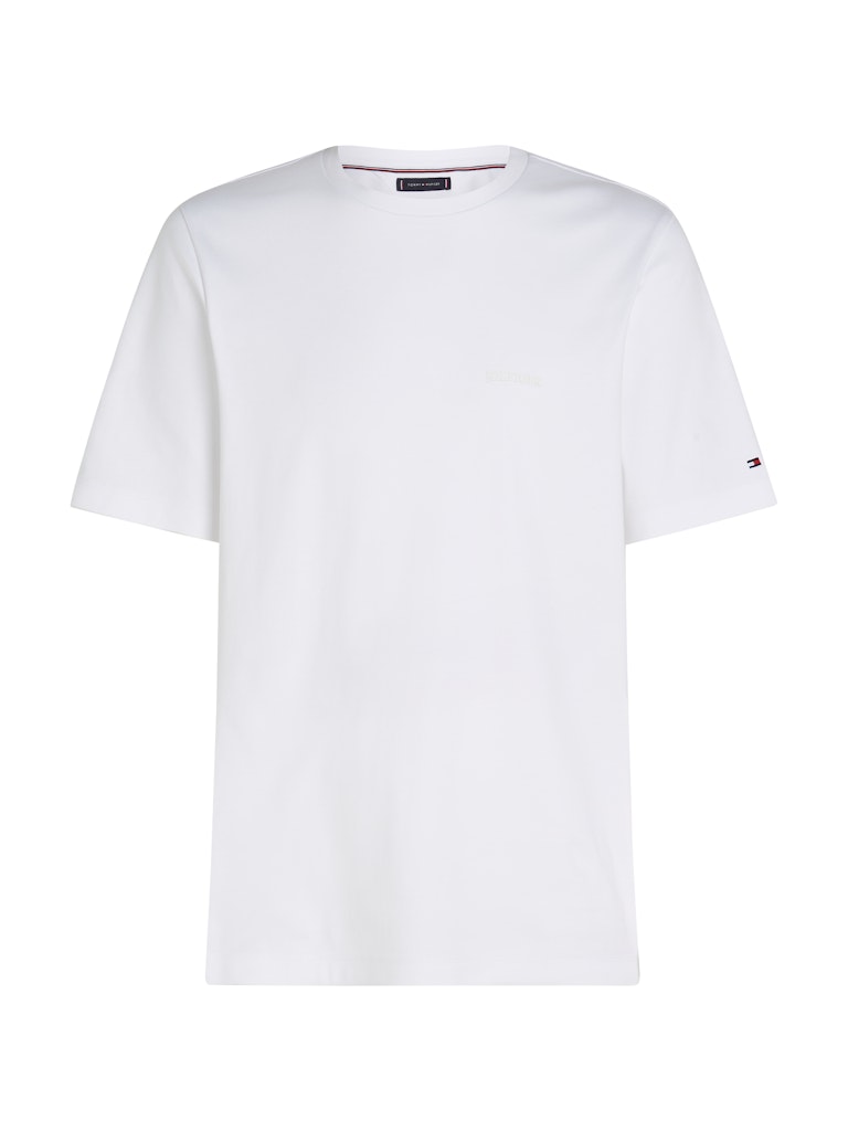 Tommy Hilfiger Erkek Beyaz O Yaka T-Shirt