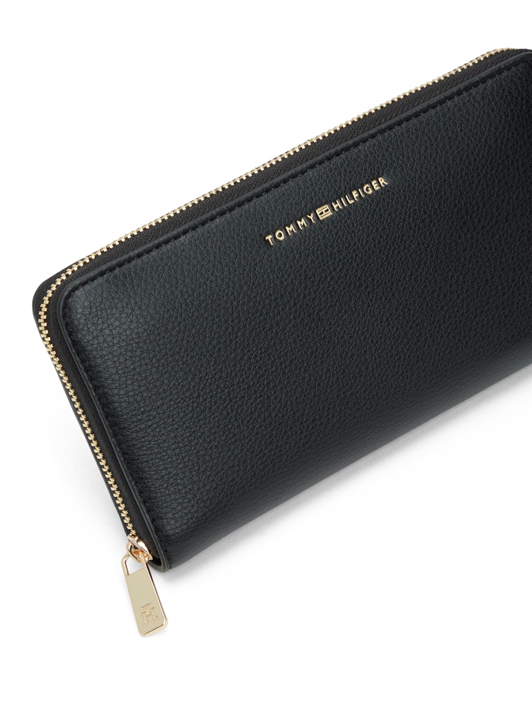 Tommy Hilfiger Kadın Siyah Fermuarlı Cüzdan