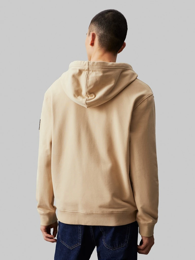 BADGE ZIP THROUGH HOODIE