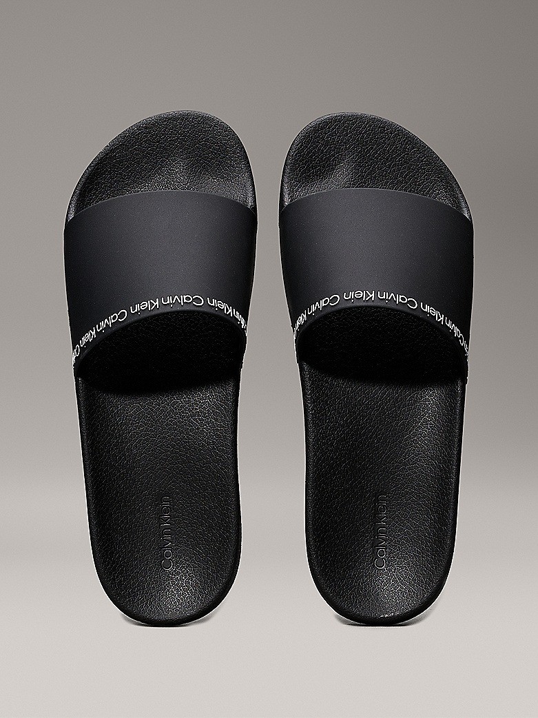Calvin Klein Siyah Erkek Tek Bantlı Terlik - HM0HM00981BEH