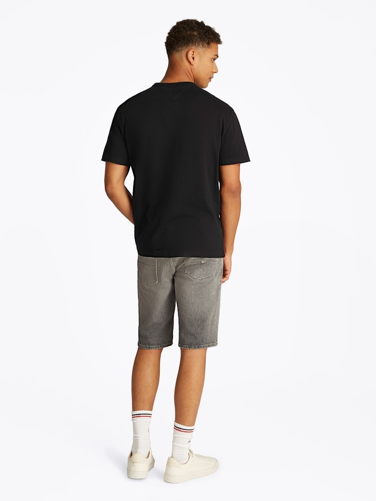 Tommy Hilfiger Rejeneratif Pamuk Siyah Erkek Kısa Kollu T-Shirt - DM0DM20322BDS