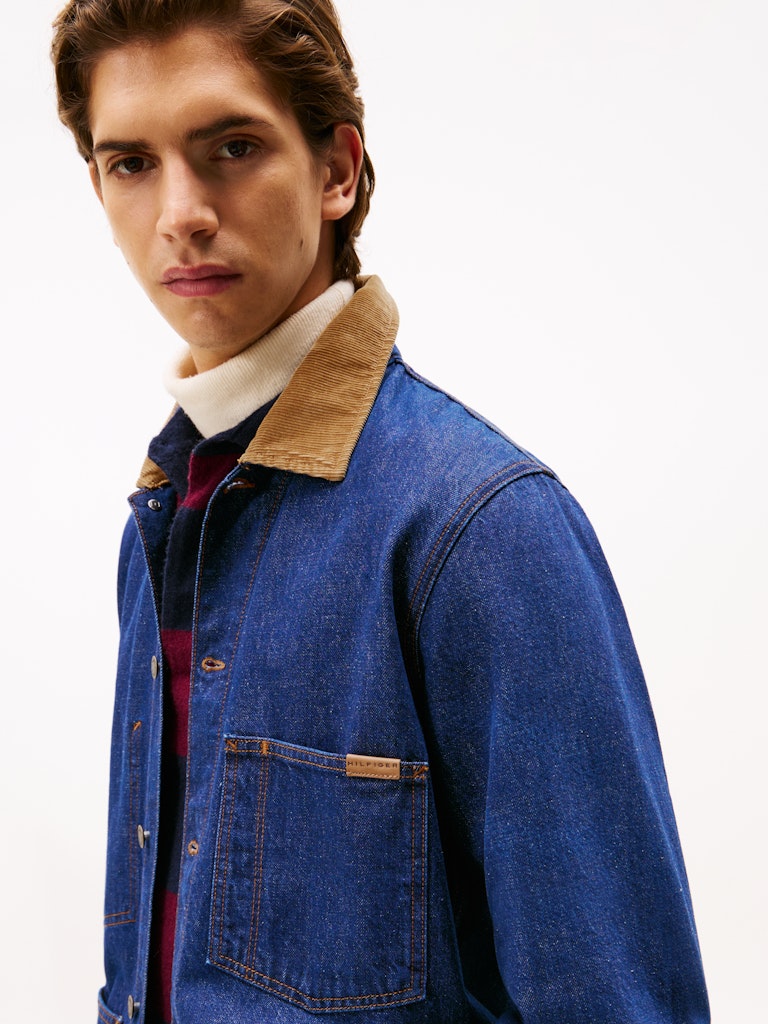 Tommy Hilfiger Erkek Denim Kot Mont