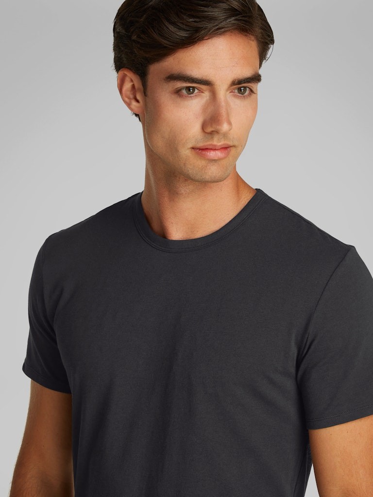 Calvin Klein Pamuk Siyah Erkek 0 Yaka 3 lü Paket T-Shirt