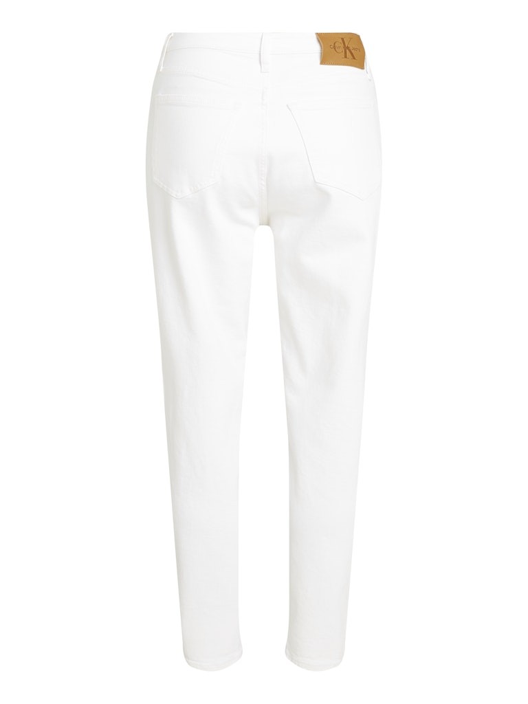 Calvin Klein Denim Beyaz Kadın Tapered Mom Jean Pantolon - J20J2251371AA