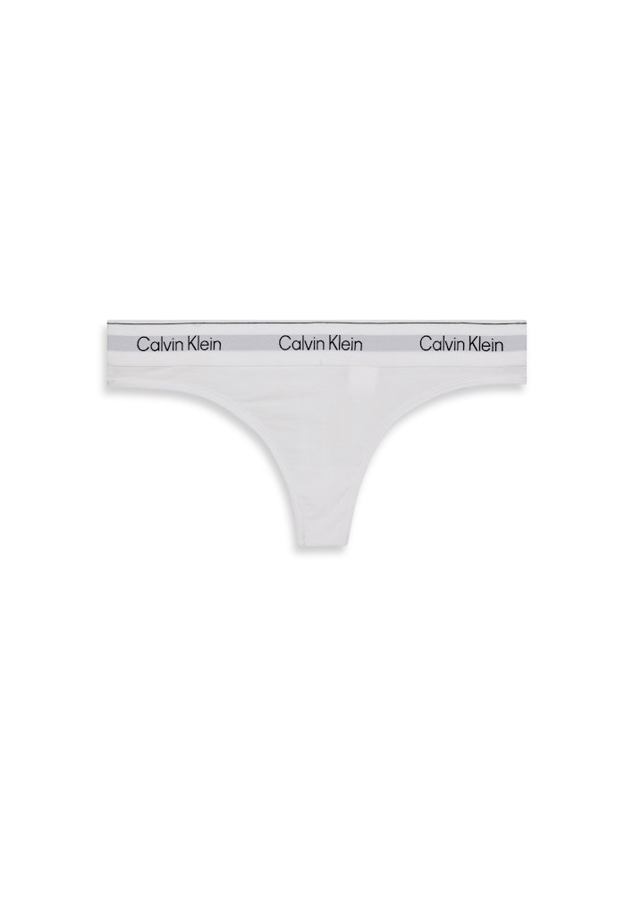 Calvin Klein Kadın Beyaz Pamuk Külot String  Külot