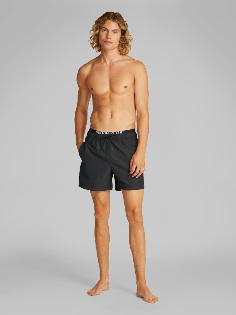 Calvin Klein Siyah Erkek Deniz Şortu - KM0KM01093BEH