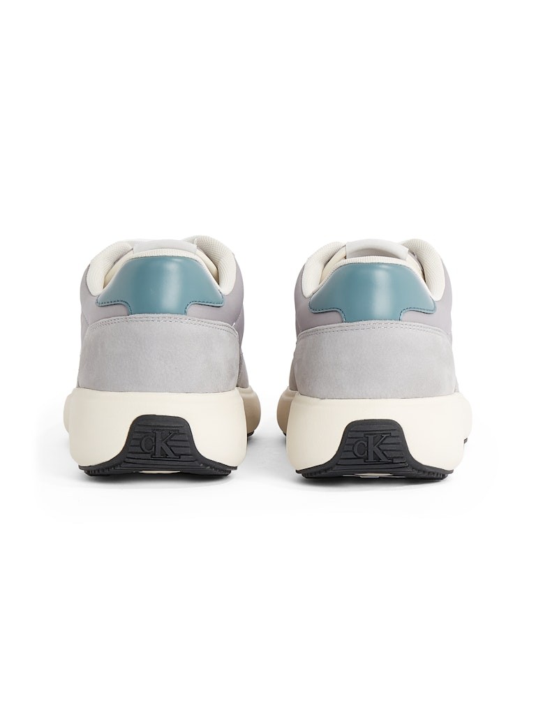 Calvin Klein Süet Gri Erkek Kısa Taban Sneakers - YM0YM011950IQ