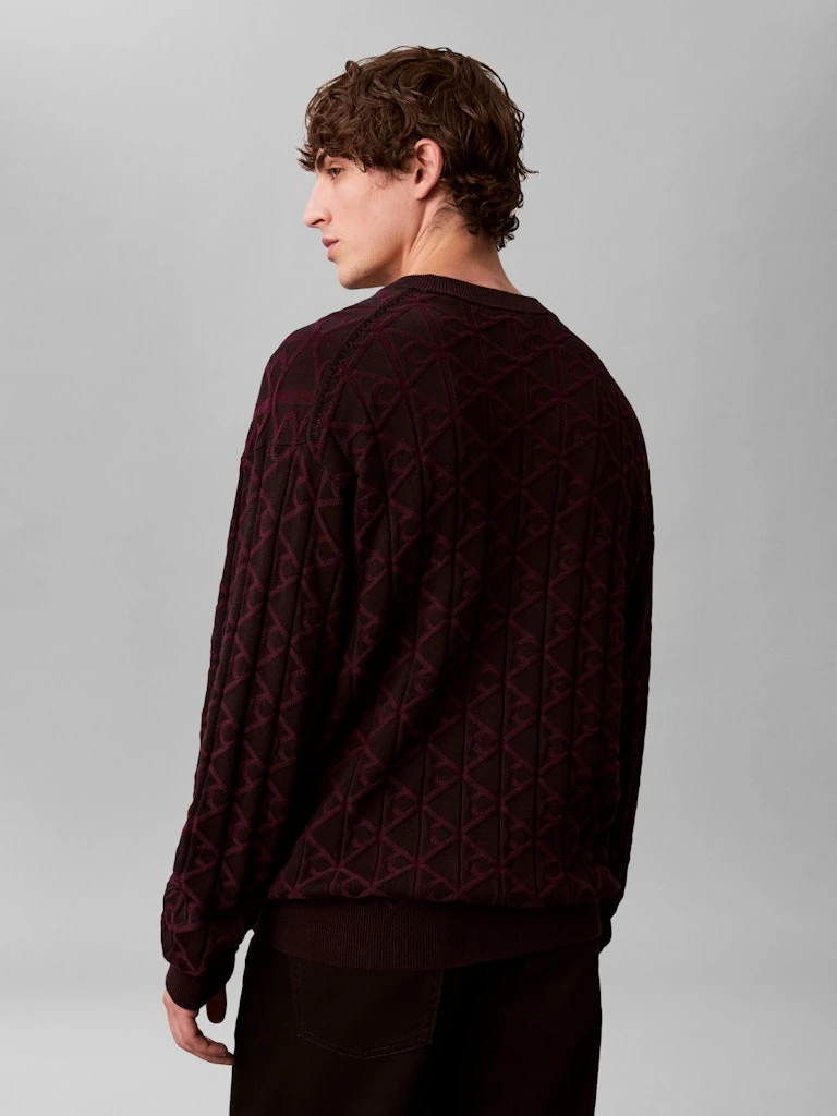 Calvin Klein Erkek Siyah Pamuk O Yaka Triko