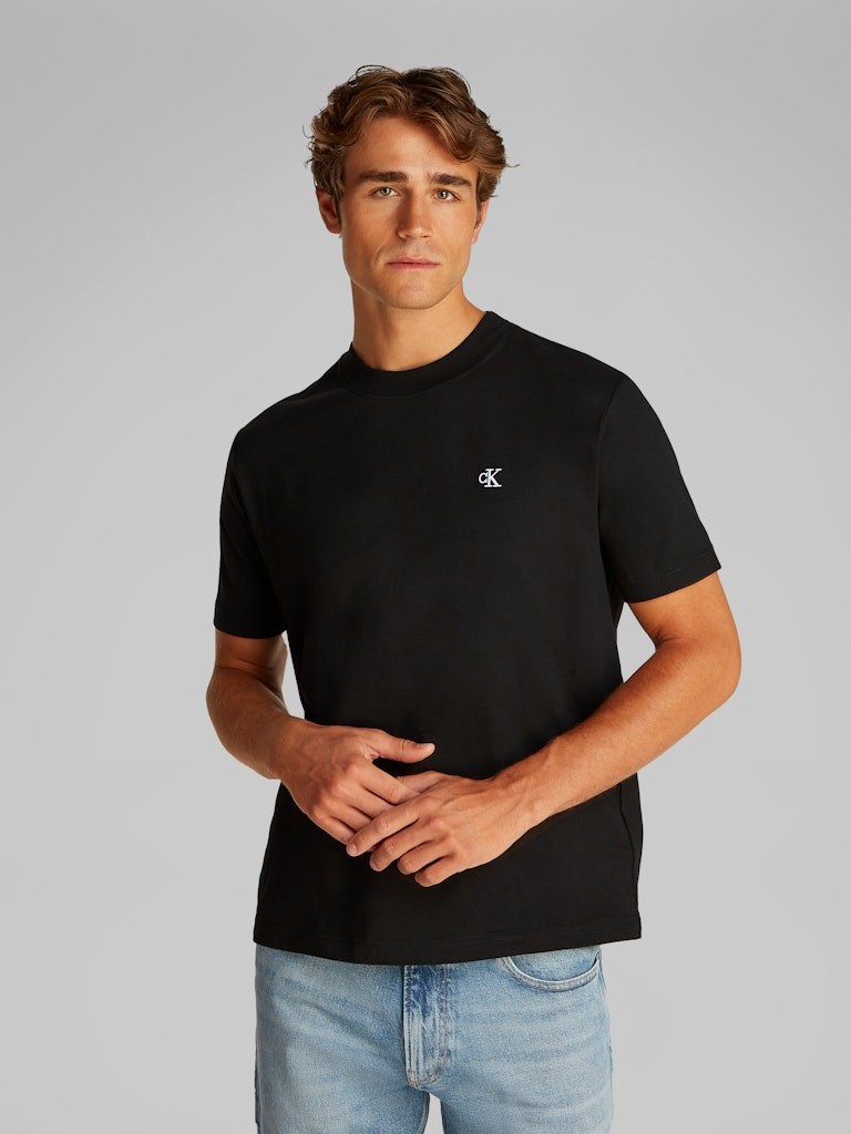 Calvin Klein Rejeneratif Pamuk Siyah Erkek Kısa Kollu T-Shirt - J30J327473BEH