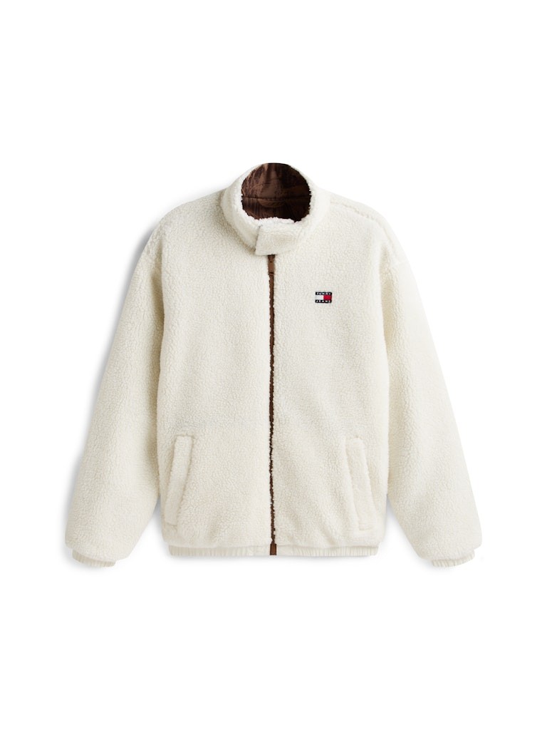 Tommy Hilfiger Erkek Kahverengi Teddy Çift Taraflı Mont