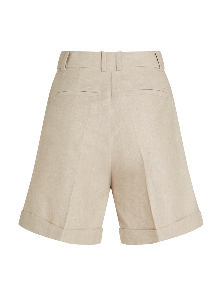 Tommy Hilfiger Keten Bej Kadın Yan Cep Şort - WW0WW44767ACI