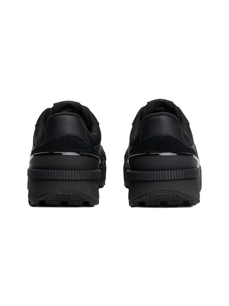 Tommy Hilfiger Süet Siyah Erkek Kısa Taban Sneakers