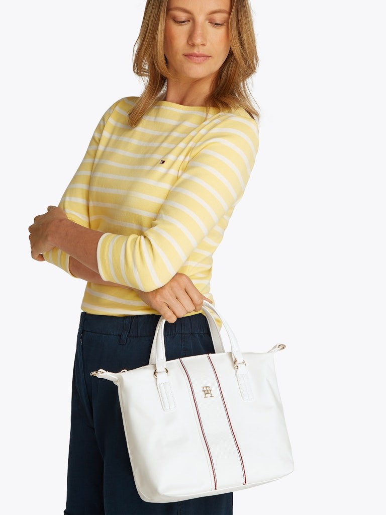 Tommy Hilfiger Beyaz Kadın Tote Çanta - AW0AW17204YBL