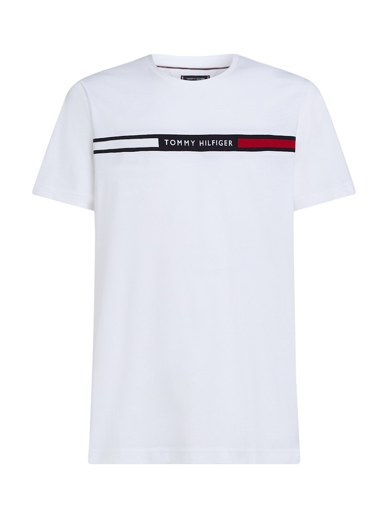Tommy Hilfiger Rejeneratif Pamuk Beyaz Erkek Kısa Kollu T-Shirt - MW0MW36498YBR
