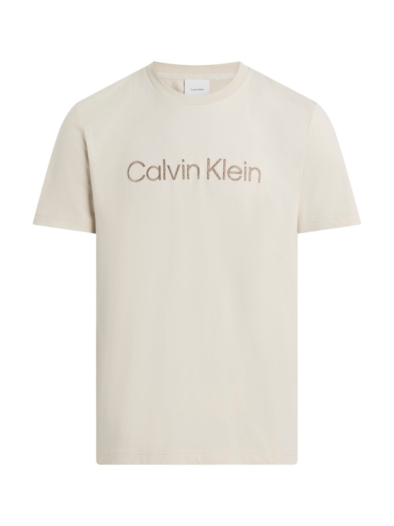 Calvin Klein Rejeneratif Pamuk Gri Erkek Kısa Kollu T-Shirt - K10K114169PDV