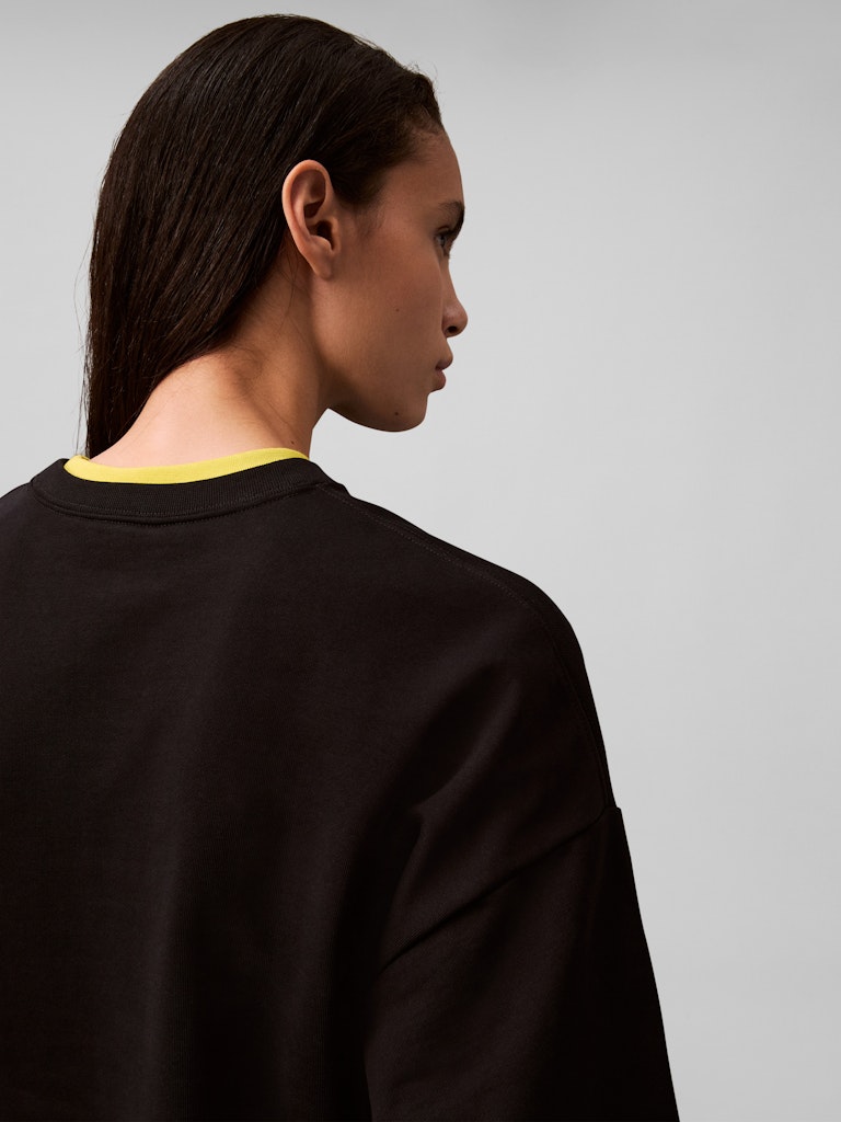 Calvin Klein Kadın O Yaka Siyah Sweatshirt