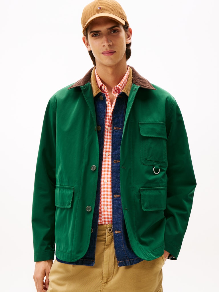 Tommy Hilfiger Erkek Wet Weather Yeşil Ceket