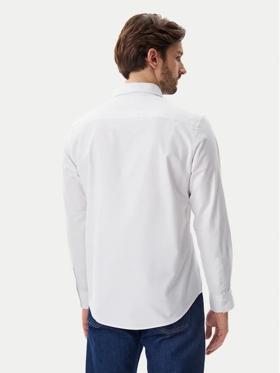 Calvin Klein Oxford Beyaz Erkek Uzun Kollu Gömlek - LV040EM125YAA