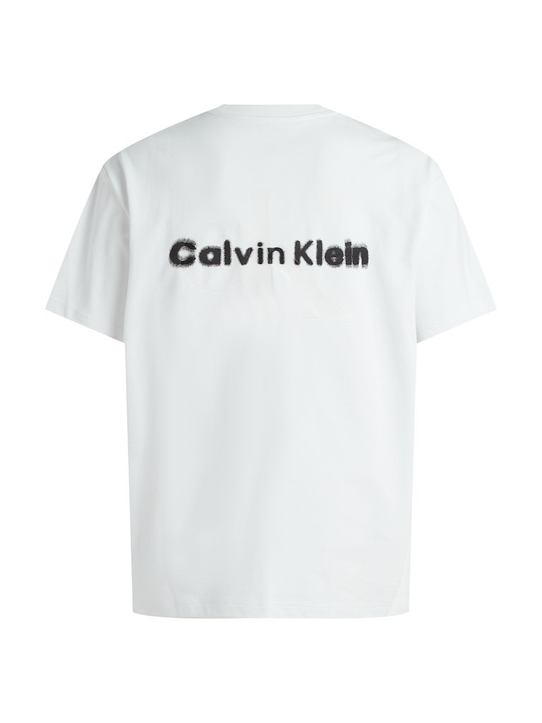 Calvin Klein Pamuk Beyaz Erkek Kısa Kollu T-Shirt - LV04RAB812YAA