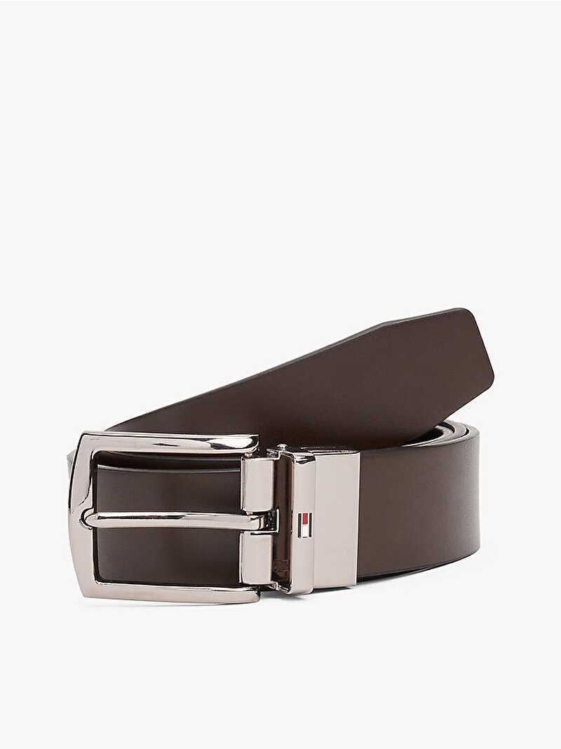 Tommy Hilfiger Erkek Kahverengi Denton 3.5cm Kemer