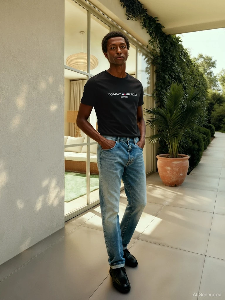 Tommy Hilfiger Erkek Siyah Organik Pamuk O Yaka Kısa Kolu T-Shirt