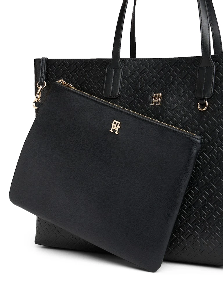 Tommy Hilfiger Kadın Siyah Tote El Çantası