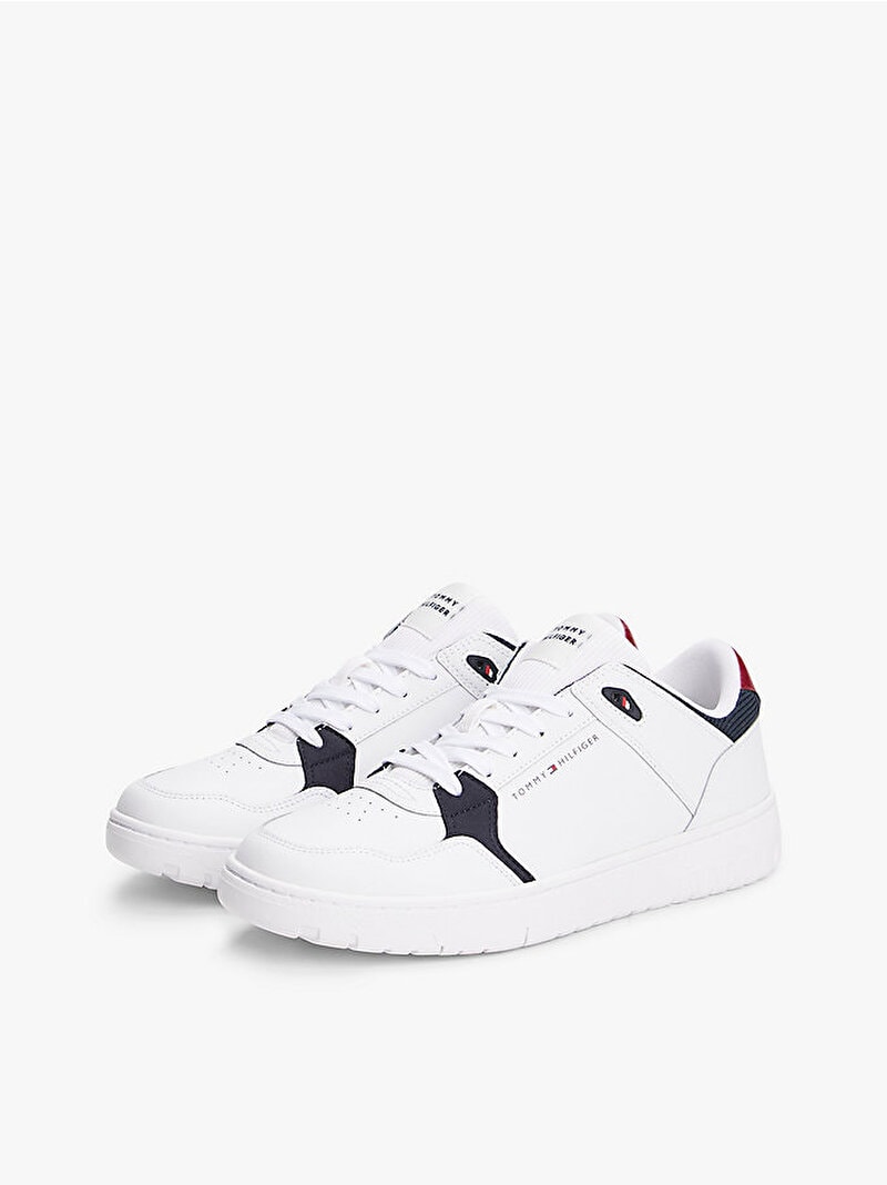 Tommy Hilfiger Erkek Basket Core Lite Beyaz Sneaker
