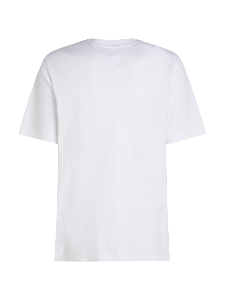 Tommy Hilfiger Erkek Beyaz O Yaka T-Shirt