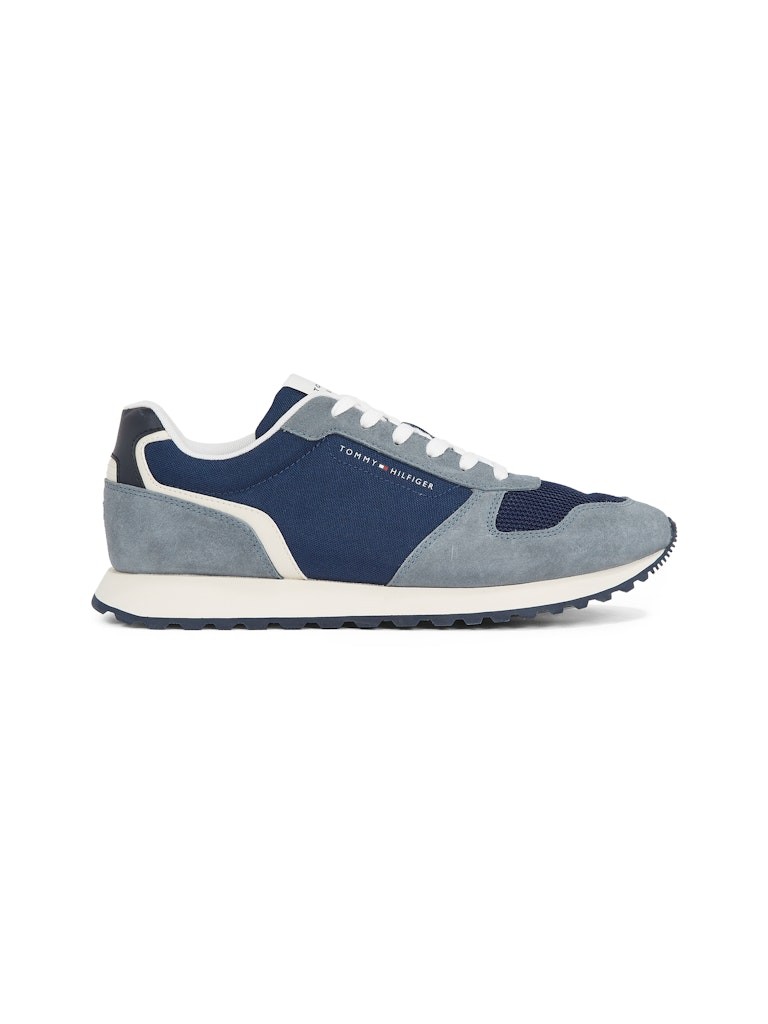 Tommy Hilfiger Süet Lacivert Erkek Kısa Taban Sneakers - FM0FM05425DW5