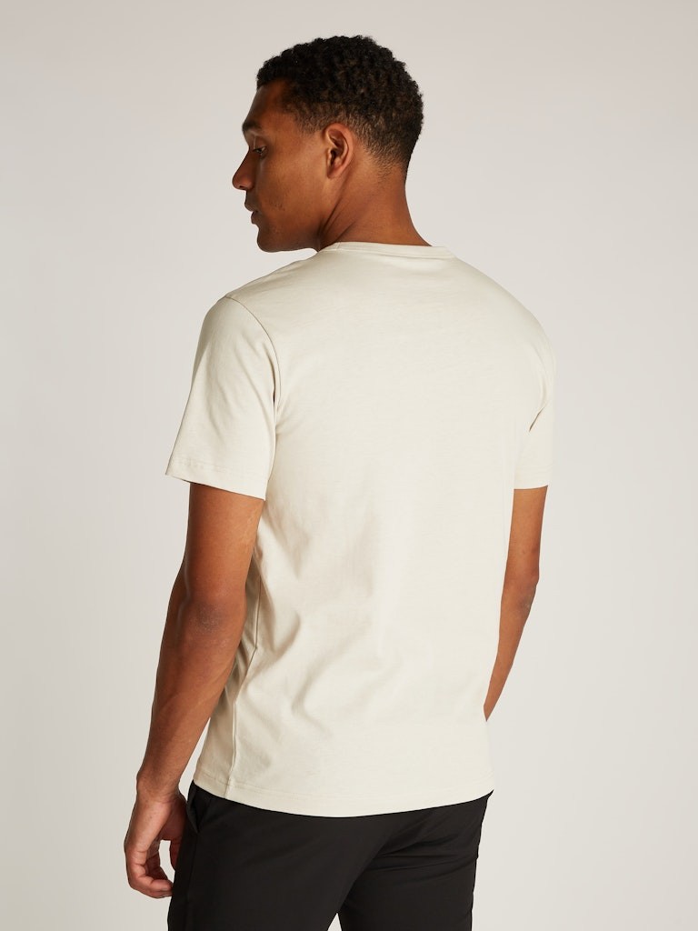 Calvin Klein Gradient Logo Erkek Bej T-Shirt - K10K113803PEA