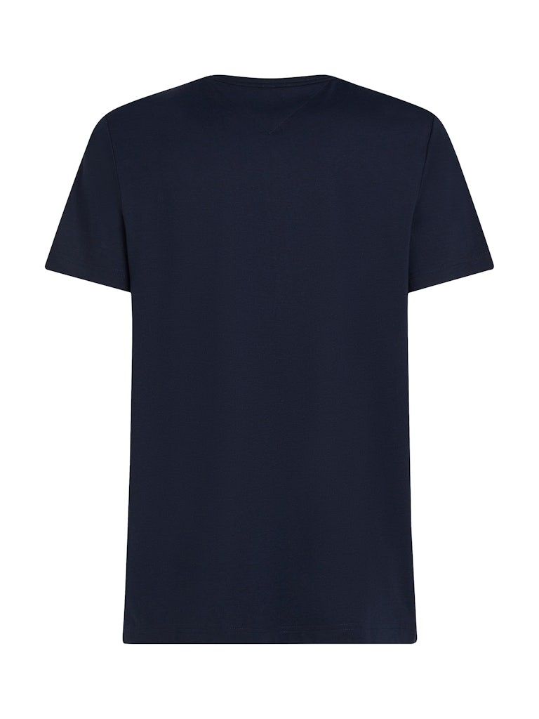 Tommy Hilfiger Pamuk Lacivert Erkek Kısa Kollu T-Shirt - MW0MW37313DW5