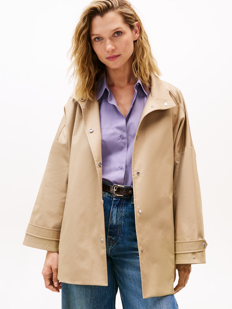 Tommy Hilfiger Kadın Vizon Mont