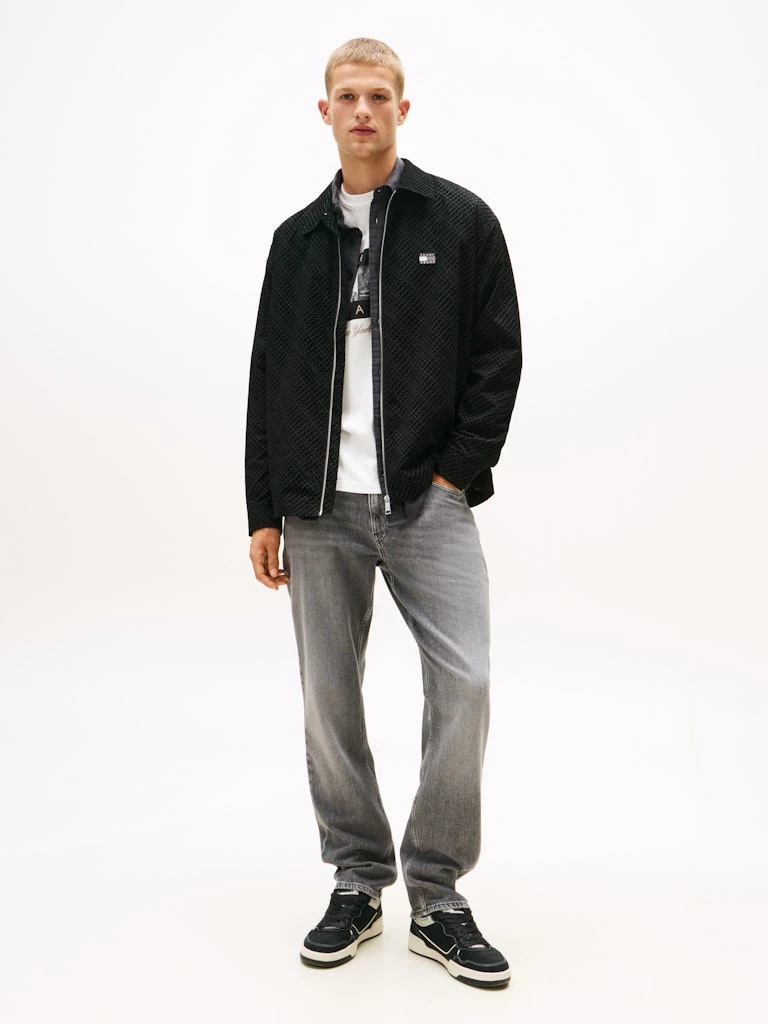 Tommy Hilfiger Erkek Rahat Kesim Siyah Gömlek