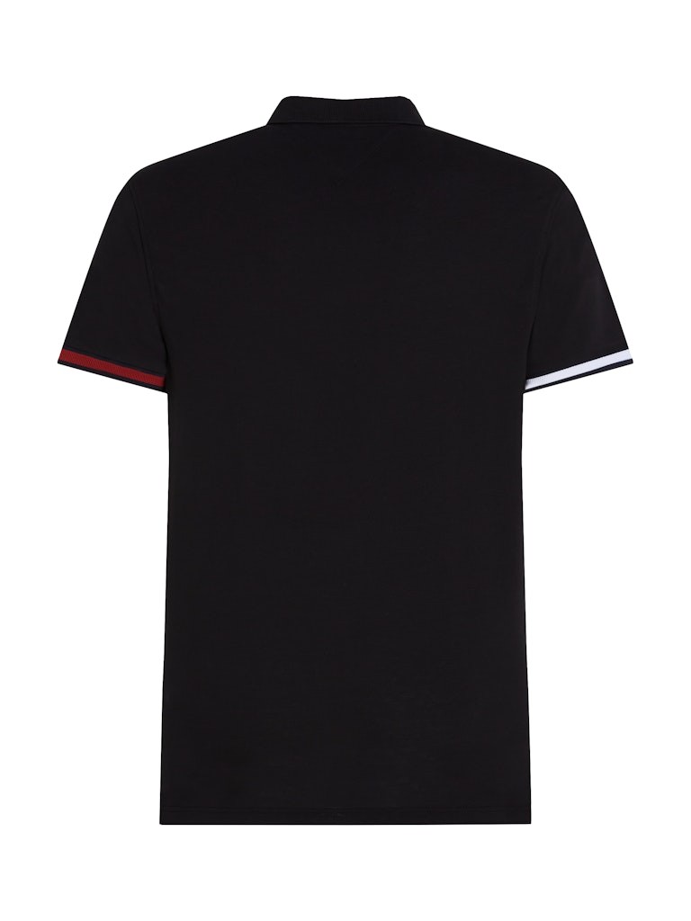 Tommy Hilfiger Erkek Siyah Polo Yaka T-Shirt - MW0MW37518BDS